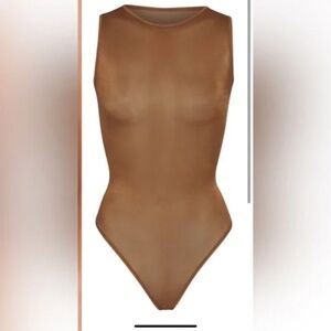 SKIMS Bodysuit GLISSENETTE Crew Neck BODYSUIT Size XXS NWT